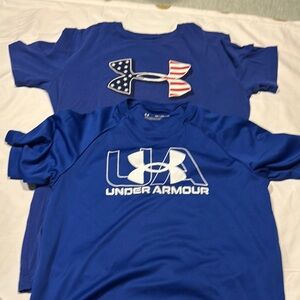 Under Armour Blue Short Sleeve Tees